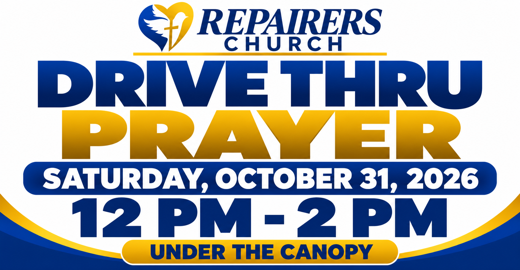 Drive Thru Prayer Church Flyer